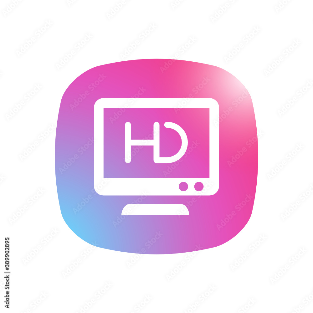 Canvas Prints HDTV - Mobile App Icon