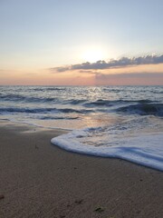 sunset on the beach