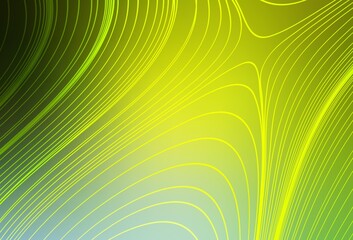 Light Green, Yellow vector glossy abstract backdrop.