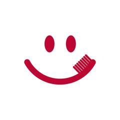 Tooth brush icon logo design template