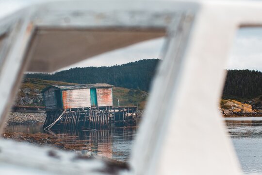 abandoned fishing stage in the community of Brigus south, Newfoundland, Canada