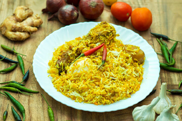 Chicken Biryani Indian Asian rice meal