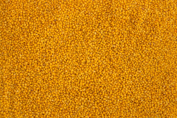 Traditional Turkish domestic yellow Lentil. Lentil background. Flat layout.