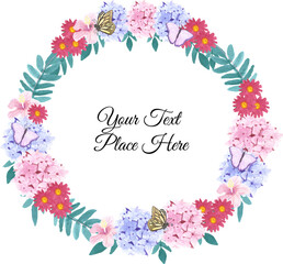 Floral Wreath watercolor