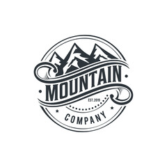 Mountain Logo Design Vector Template Sign