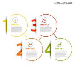 Info graphic with numbers tucked in his pocket template