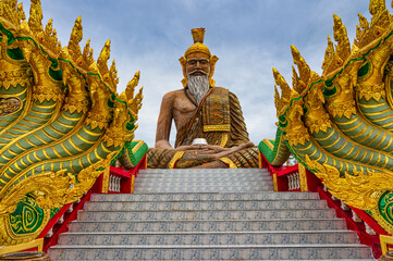 Suphan Buri / Thailand / August 15, 2020 : Hermit Park, the largest in the world. Dhamma Vipassana...