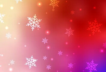 Light Red, Yellow vector layout in New Year style.