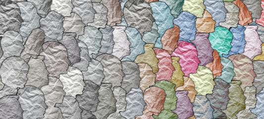 Social protest of society. Different people. Nationality and beliefs. Population protest. People in...