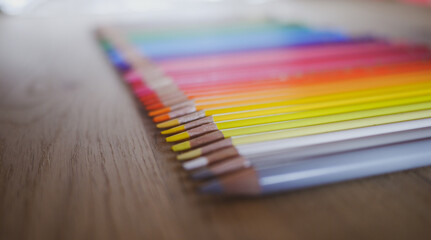 Buntstifte, Regenbogen, Farbverlauf, Grafik