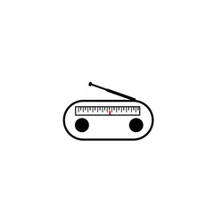 Fototapeta premium FM radio logo vector