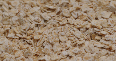 Stack of the oatmeal for breakfast