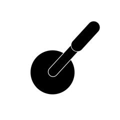 Pizza cutter icon. illustration on background