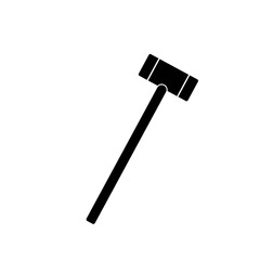 Sledgehammer icon, hammer construction tool icon