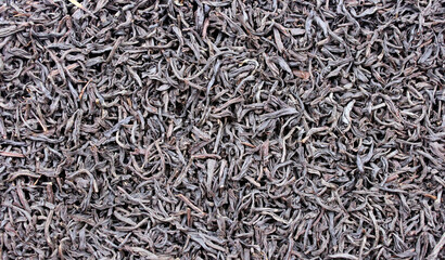 Background of dried black tea