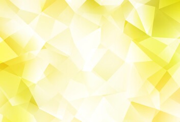Obraz premium Light Yellow vector abstract mosaic background.