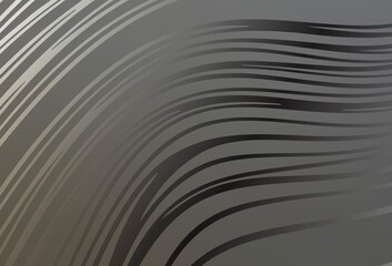 Light Gray vector background with curved lines.