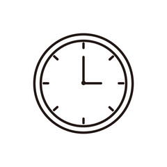 clock icon vector illustration symbol