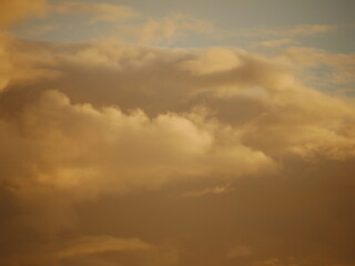 evening clouds after the rain