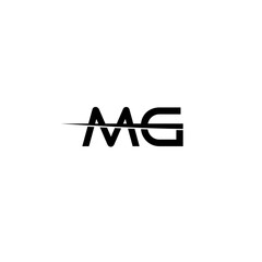 Initial MG letter Logo icon isolated on white background