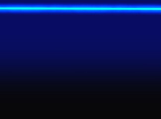 Neon light over dark wall, blue neon light, vector illustration