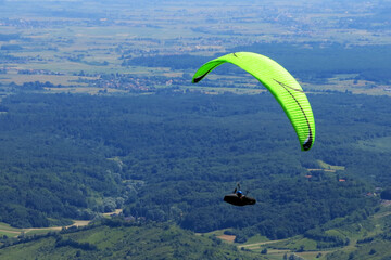 Paraglider in the Croatia sky adrenaline sports © Tomac