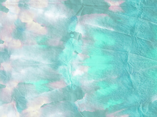 Aquarelle Pattern. Active Stains. Unusual Blue