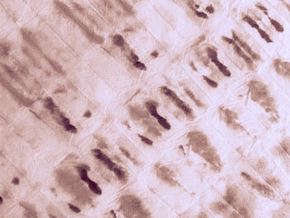 Ink Brown Pattern. Cinnamon Artistic Template.