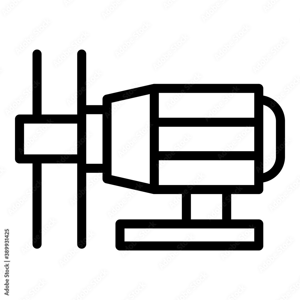 Poster control valve icon. outline control valve vector icon for web design isolated on white background