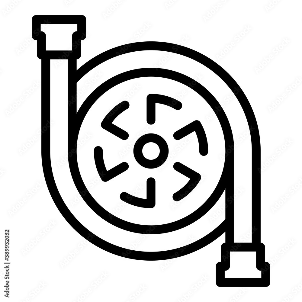 Poster factory pump icon. outline factory pump vector icon for web design isolated on white background