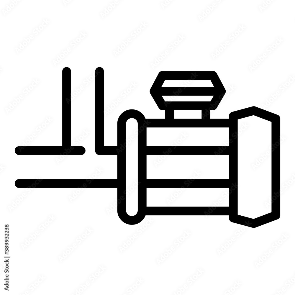 Poster compressor pump icon. outline compressor pump vector icon for web design isolated on white backgroun