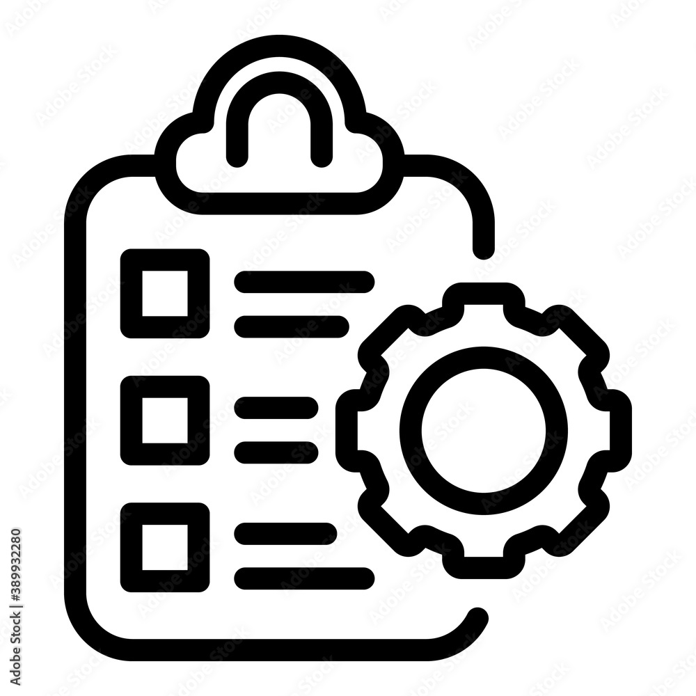 Poster assignment icon. outline assignment vector icon for web design isolated on white background