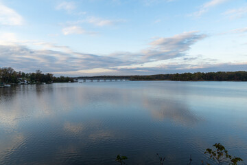 lake and clouds
