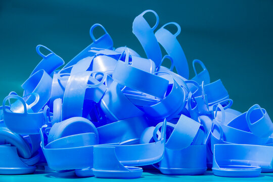 water demijohn caps collected for recycling