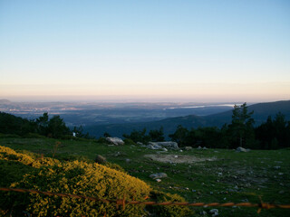 Naklejka premium Views from Mount Abantos, in the Sierra de Guadarrama National Park, in the Community of Madrid. Spain