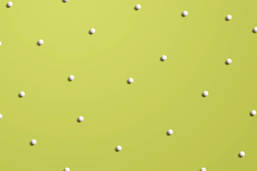 White small candies overhead view - flat lay