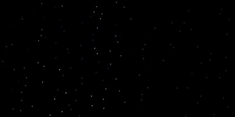 Dark BLUE vector texture with beautiful stars.