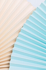 Obraz premium Abstract background with textured paper fans. Festive celebration backdrop