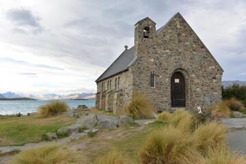 Fototapeta na wymiar Church of the Good Shepherd, Lake Tekapo, New Zealand