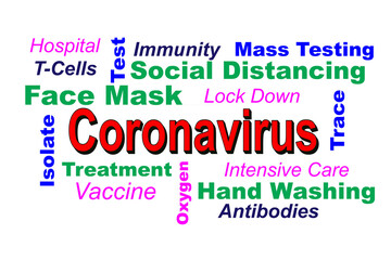 Word Cloud on solutions for the Coronavirus Pandemic