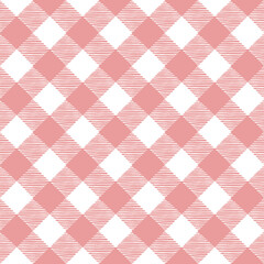 Diagonal printing. Lumberjack plaid. Scottish pattern in cage. Scottish cage. Buffalo check. Traditional scottish ornament. Vector illustration. 