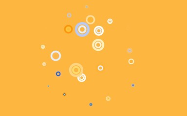 Light Orange vector texture with disks.