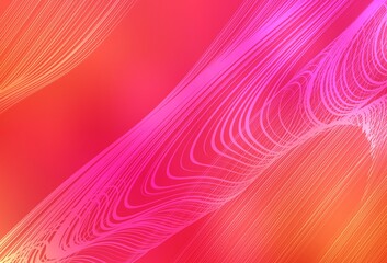 Light Pink, Yellow vector blurred bright texture.