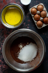 Halloween chocolate cake with spider inside