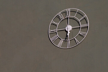 old clock in the wall