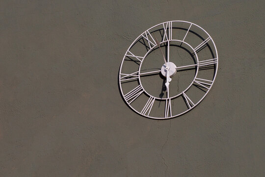 old clock in the wall