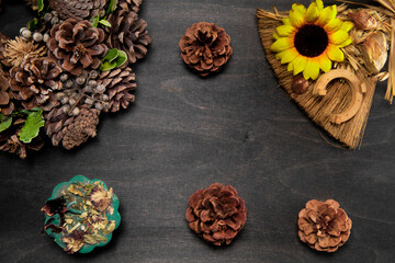 cookies on a wooden table