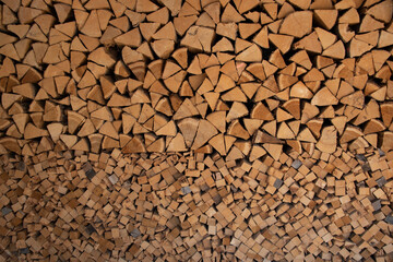 texture firewood triangular and square