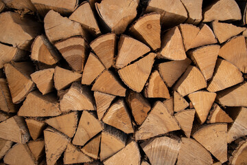 texture warm brown firewood triangular