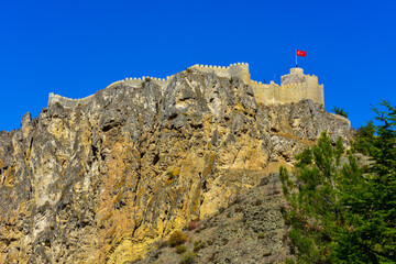 Fototapeta na wymiar Boyabat Castle in Boyabat, Sinop. Turkey.